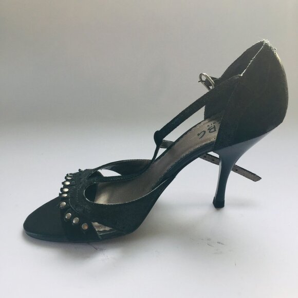 BCBG Black Suede T-Strap Stilettos – Size 6.5 - Picture 4 of 8